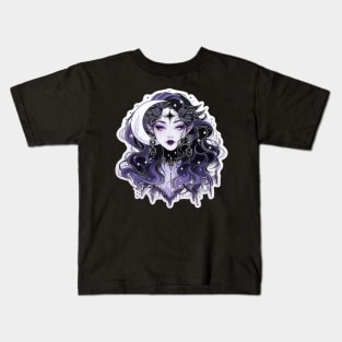 Pastel Goth Moon Goddess Kids T-Shirt